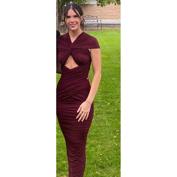 RONNY KOBO Nasha Maxi Dress in Wine Size X-Small - Picture 3 of 16